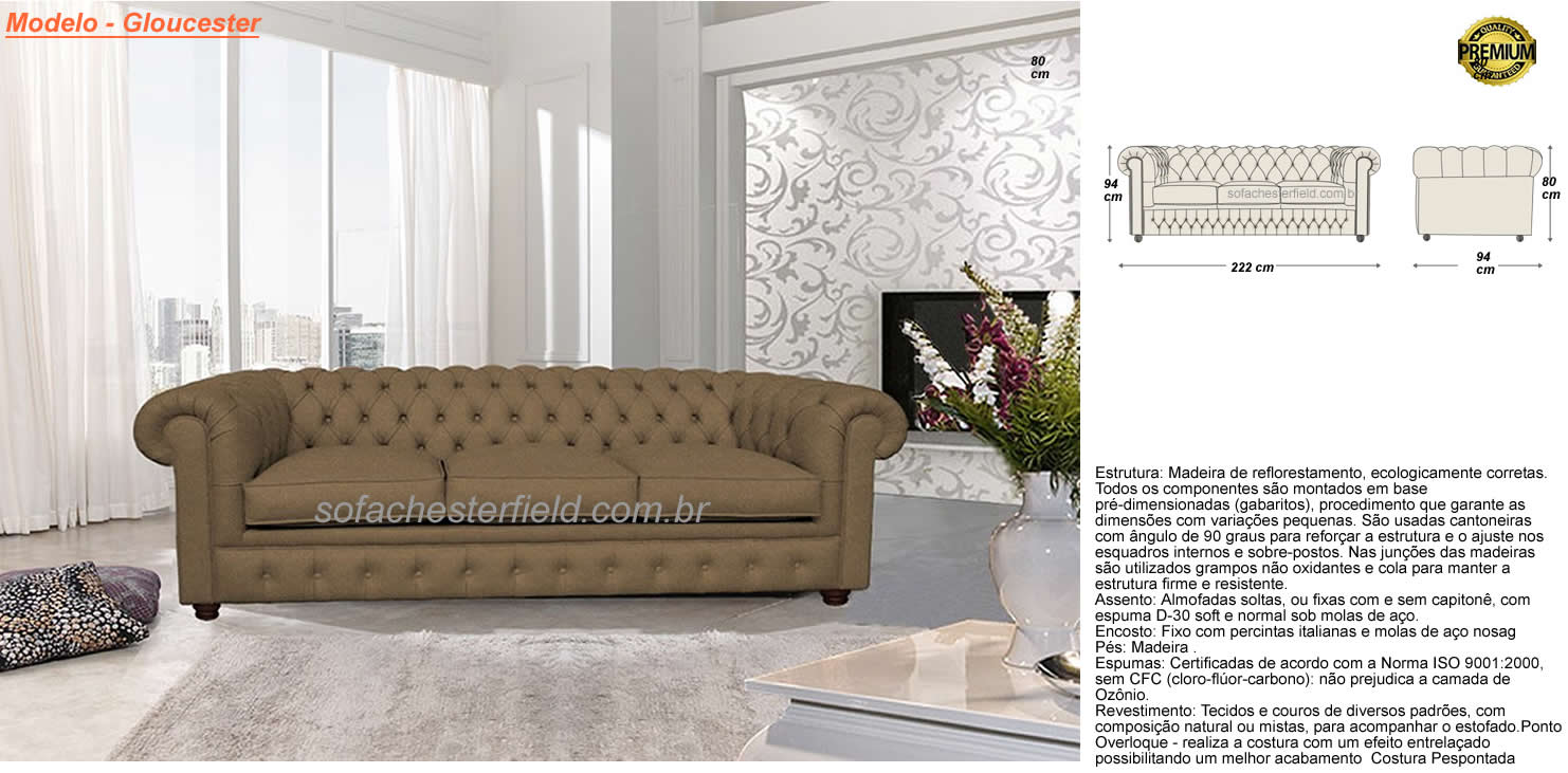 Sofá de couro natural - Chesterfield Couro Verdadeiro |  sofachesterfield.com.br