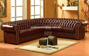 sofá chesterfield vermelho