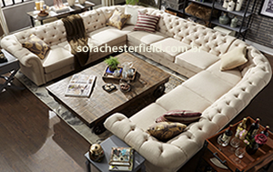 sofás chesterfield de canto u veludo