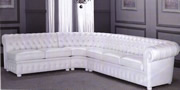 sofá chesterfield modular branco