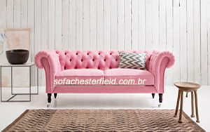 sofá chesterfield 2 lugares veludo rose sofá chesterfield 2 lugares veludo