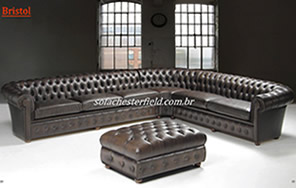 sofa chesterfield com canto