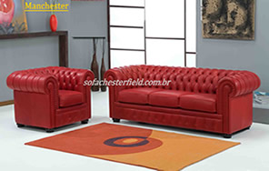 sofa chesterfield couro